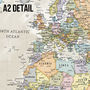 Personalised Classic World Map, thumbnail 12 of 12