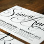 Modern Script Wedding Invitation Stationery, thumbnail 3 of 11