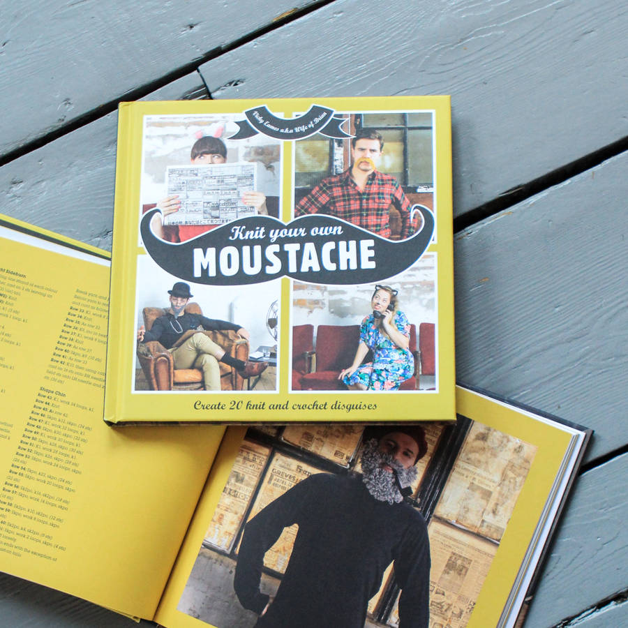 Knit Your Own Moustache Craft Book By Berylune