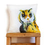 Inky Owl Cushion, thumbnail 3 of 3