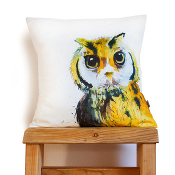 Inky Owl Cushion, 3 of 3