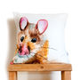 Inky Mouse Cushion, thumbnail 2 of 4