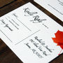 Autumn Leaves Wedding Invitations And Save The Date, thumbnail 6 of 12