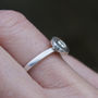 Ethical Silver Engagement Ring Set, thumbnail 4 of 4