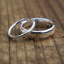 Recycled Silver Wedding Ring Set, thumbnail 1 of 3