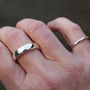 Recycled Silver Wedding Ring Set, thumbnail 3 of 3