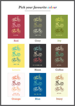 Personalised Cycling Print, 2 of 6
