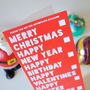 'All Occasions In One' Funny Value Christmas Card, thumbnail 4 of 6