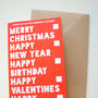 'All Occasions In One' Funny Value Christmas Card, thumbnail 6 of 6