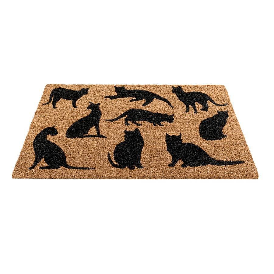 Coir Doormat / Black Cat By Garden Selections
