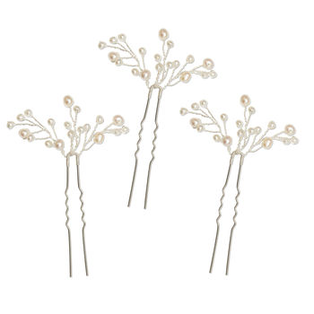 Wedding Hair Pins Freshwater Pearls In Gold Or Silver, 5 of 7
