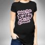 Nobody Puts Baby In The Corner Maternity T Shirt, thumbnail 2 of 2