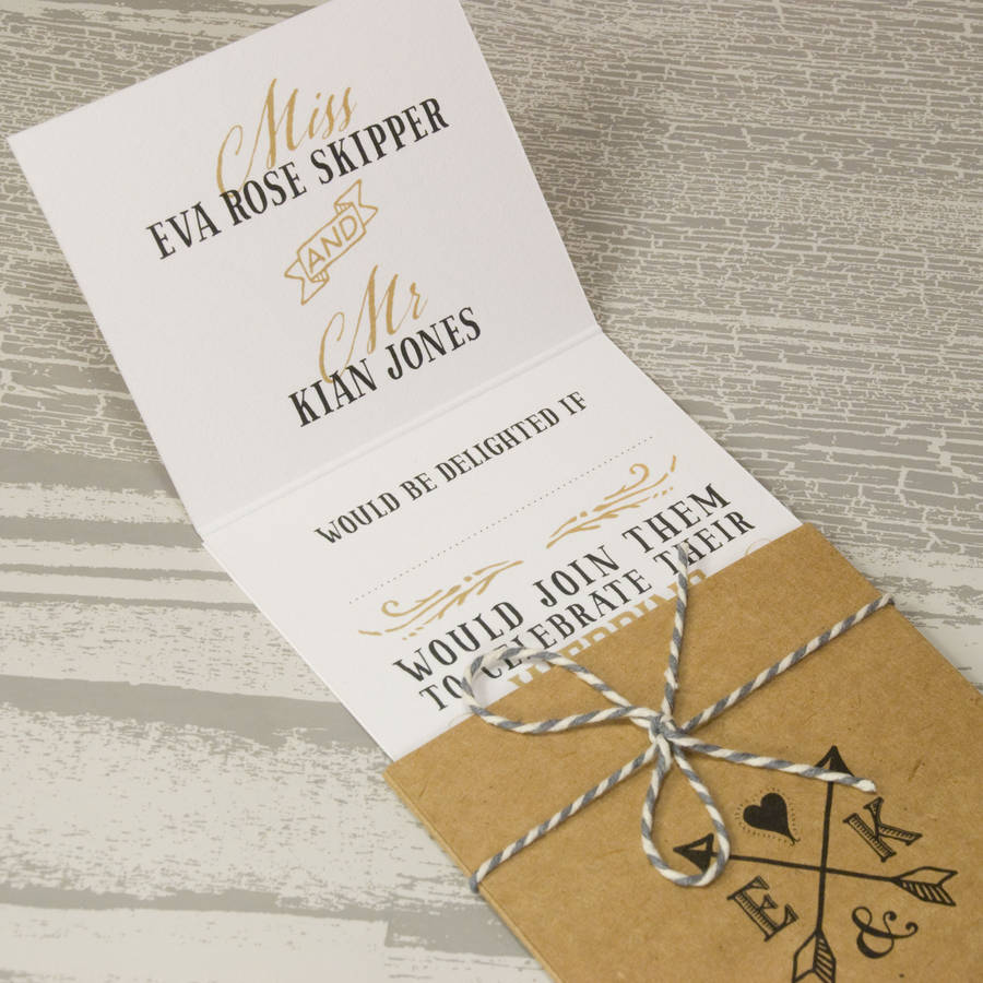 guess who wedding invitation by love wedding print | notonthehighstreet.com