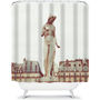 Paris Woman Fabric Shower Curtain, thumbnail 2 of 4