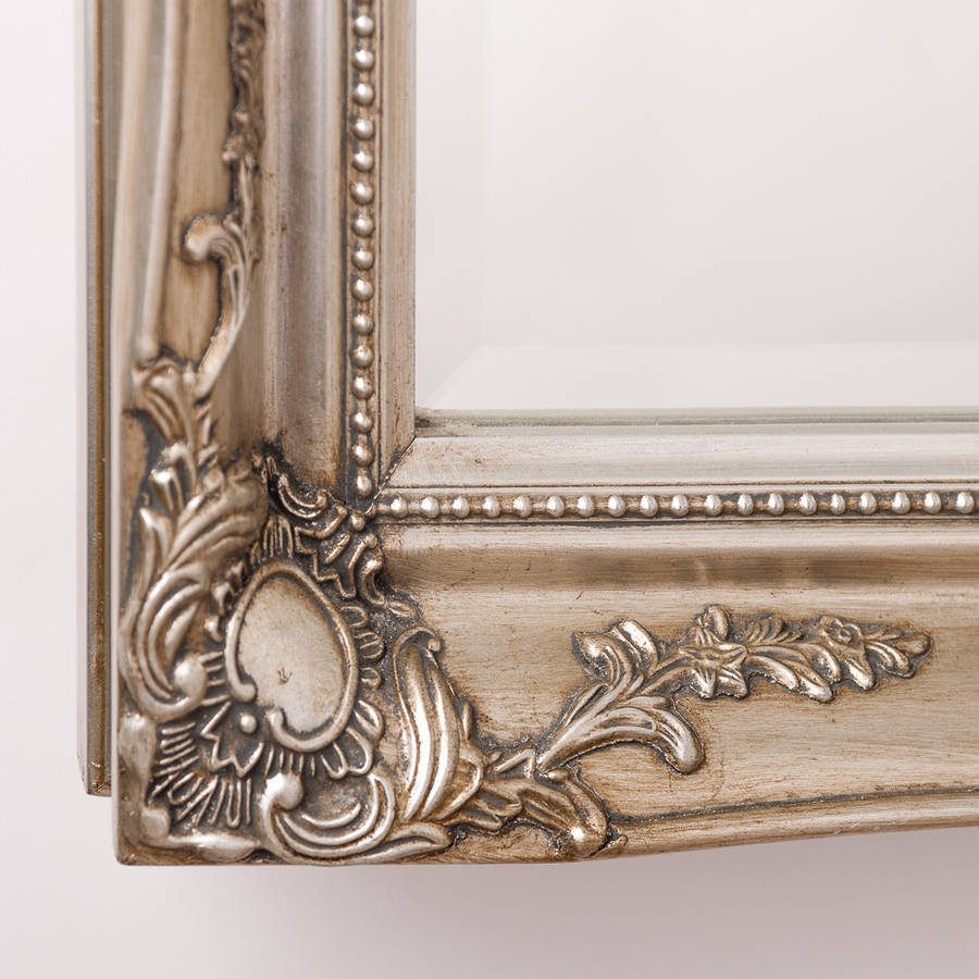 Vintage Matt Black Mirror Distressed By Hand Crafted Mirrors Silver Finish