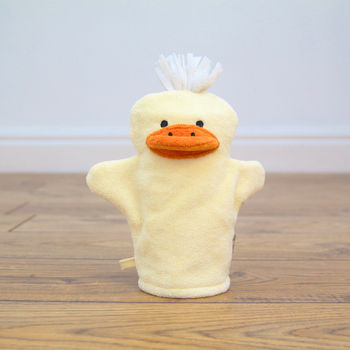 Personalised Cuddly Duck Baby Towel Gift Set, 8 of 9