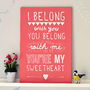 'I Belong With You' Lumineers Print, thumbnail 1 of 5