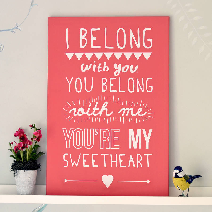'I Belong With You' Lumineers Print, 1 of 5