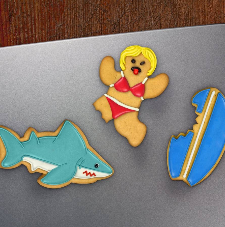 shark attack cookie cutters by all things brighton beautiful