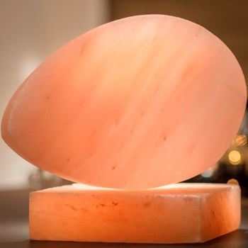 Oval Himalayan Salt Block In Wooden Box, 3 of 4