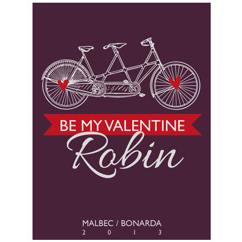 Personalised Malbec Or Rioja Wine With Cycling Label, 8 of 9