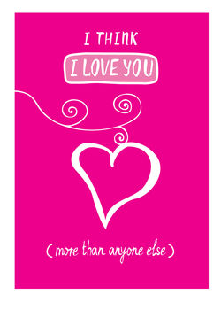 'I Think I Love You' Valentine's Card, 2 of 2