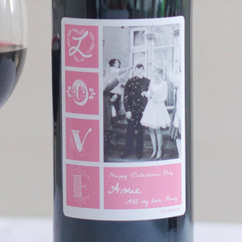 Personalised Photo Wine Bottle Red, White, Rose, 2 of 7