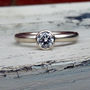 Diamond Solitaire Ring In Recycled 14ct White Gold, thumbnail 1 of 5