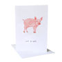 I Got You Babe Pig Valentines Card, thumbnail 2 of 2