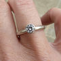 Diamond Solitaire Ring In Recycled 14ct White Gold, thumbnail 3 of 5