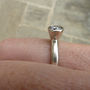 Diamond Solitaire Ring In Recycled 14ct White Gold, thumbnail 4 of 5