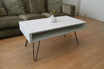 Pallet Coffee Table In Solid White, 3 of 6