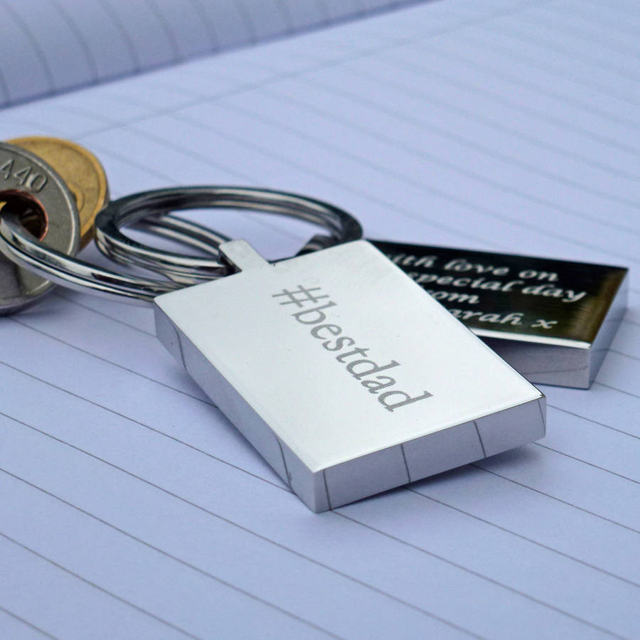 Personalised Hashtag Keyring By Suzy Hackett