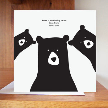 Build Your Own Mum Bear Birthday Card, 6 of 7