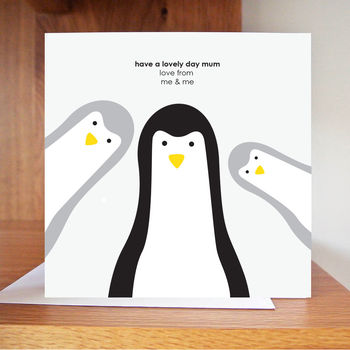 Build Your Own Mum Penguin Mother's Day Card, 6 of 8