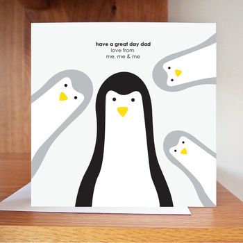 Build Your Own Dad Penguin, Birthday Card, 7 of 8