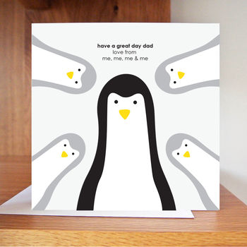 Build Your Own Dad Penguin, Birthday Card, 8 of 8