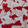 'I Love You' 'Marry Me' 'Be Mine' Heart Table Confetti, thumbnail 1 of 4