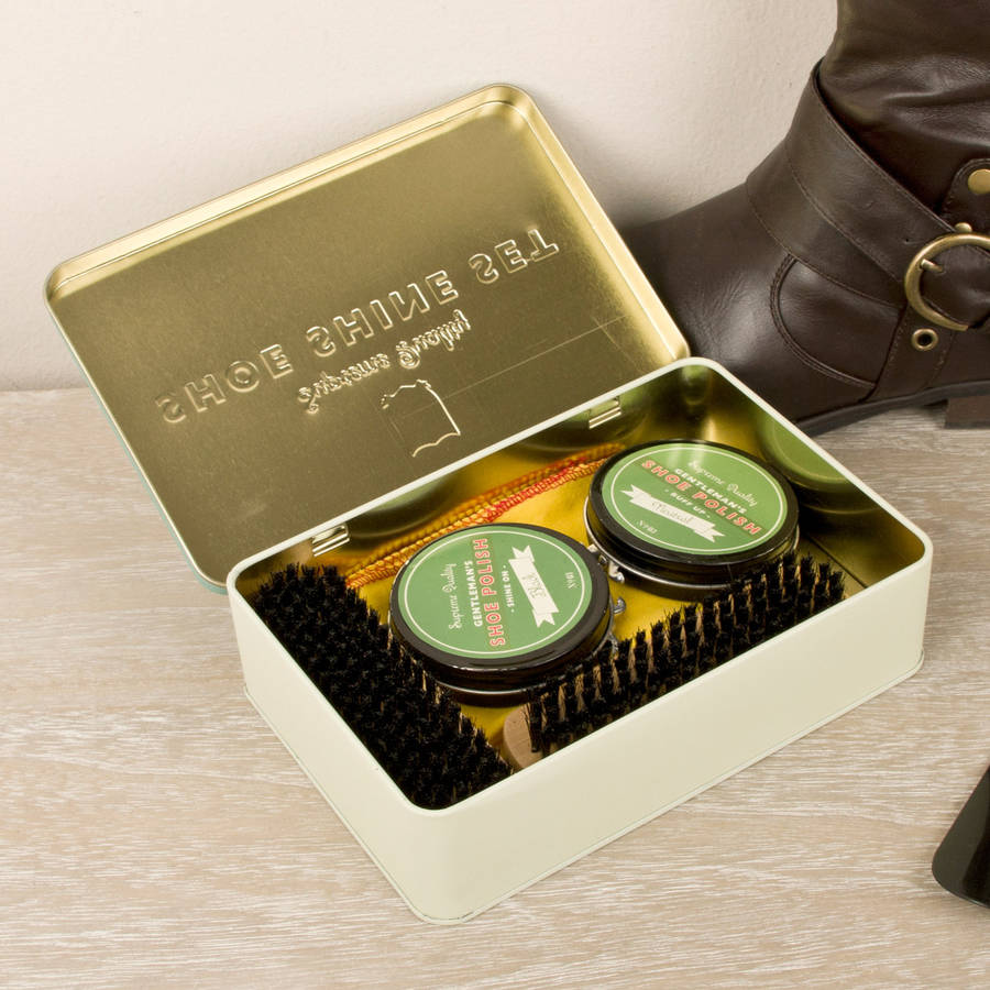 shoe polish storage box