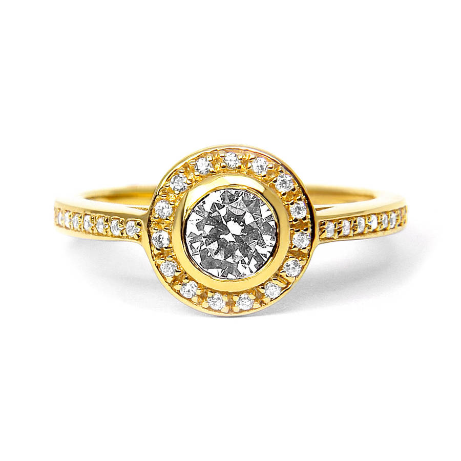 efflorescence ethical  fairtrade diamond engagement  ring  by 