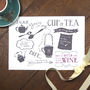Just My Cup Of Tea Personalised Best Friend Print, thumbnail 3 of 11