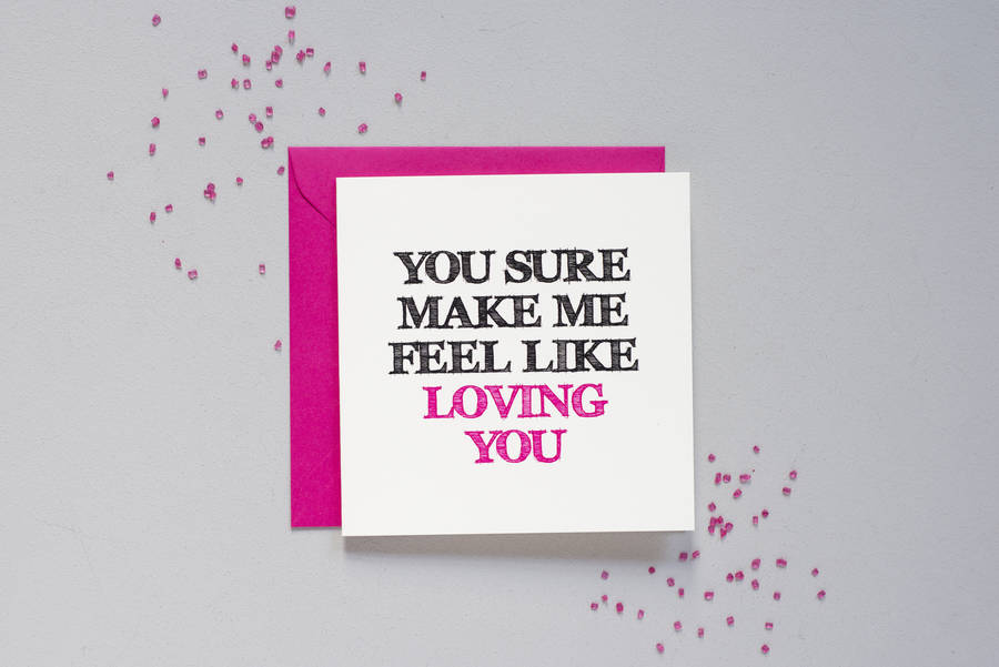 Image of 'You Sure Make Me Feel..' Retro Card