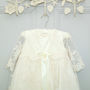 Charlotte Long Sleeved Lace Christening Gown, thumbnail 1 of 12