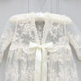Charlotte Long Sleeved Lace Christening Gown, thumbnail 3 of 12