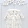 Charlotte Long Sleeved Lace Christening Gown, thumbnail 4 of 12
