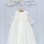 Charlotte Long Sleeved Lace Christening Gown, thumbnail 5 of 12