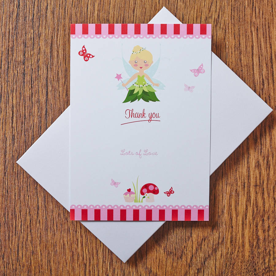 Free Printable Fairy Thank You Cards