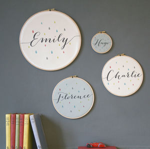 Door Plaques And Signs Notonthehighstreet Personalised Baby Name Hoop Door Plaques Signs