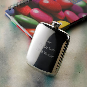 Jacket Pocket Hip Flask Personalised And Engraved, 3 of 6