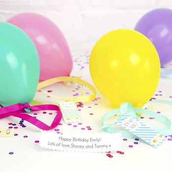 Personalised Happy Birthday Message Balloon Gift, 4 of 12